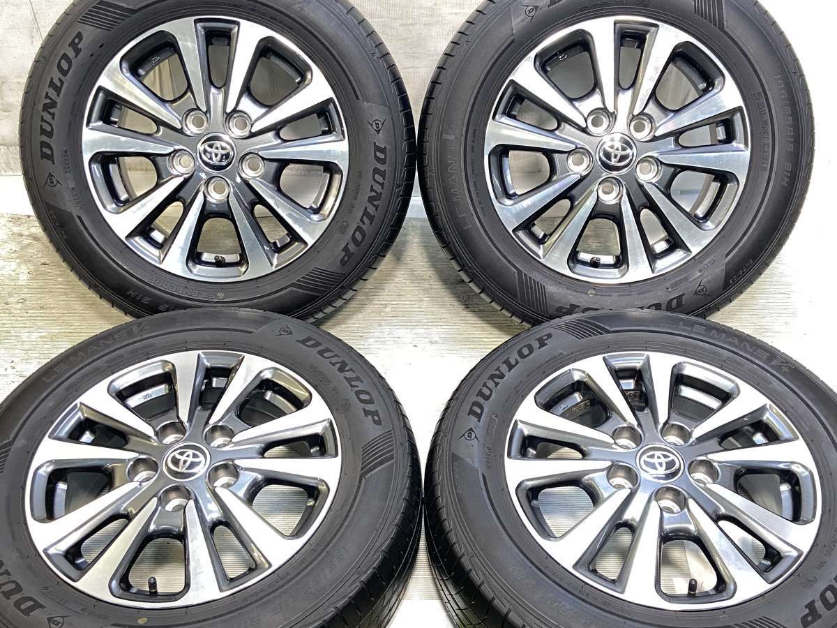 195/65R15 ダンロップ ルマン5＋ トヨタ純正 15x6.0 50 114.3-5穴 中古タイヤ サマータイヤ ホイールセット 4本セット