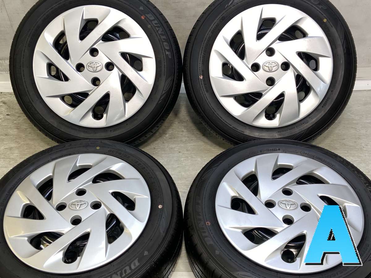 185/60R15 ダンロップ エナセーブ EC300+ トヨタ純正 S4 15x6.0 100-4穴 中古タイヤ サマータイヤ ホイールセット 4本セット