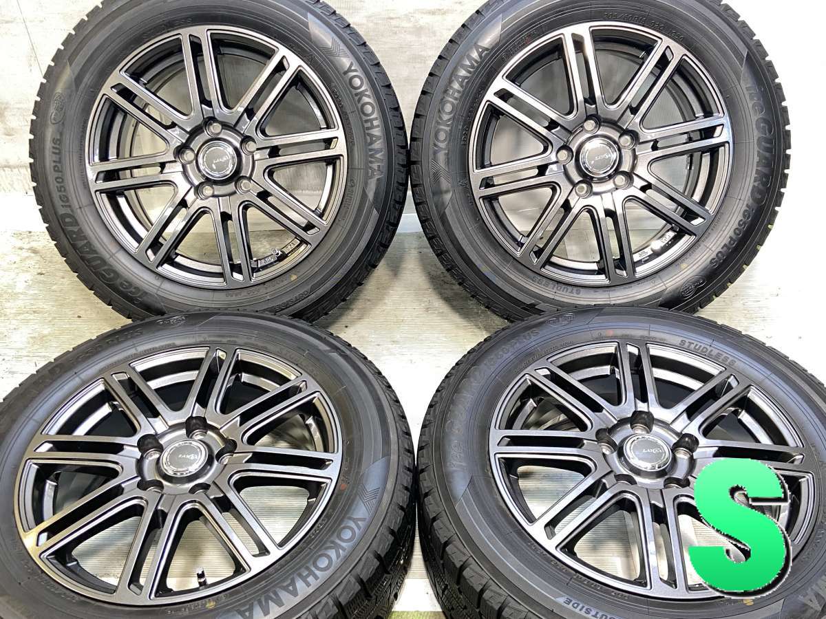 205/60R16 ヨコハマ アイスガード iG50 PLUS 　 LAYCEA 16x6.5 48 114.3-5穴 中古タイヤ スタッドレスタイヤ ホイールセット 4本セット
