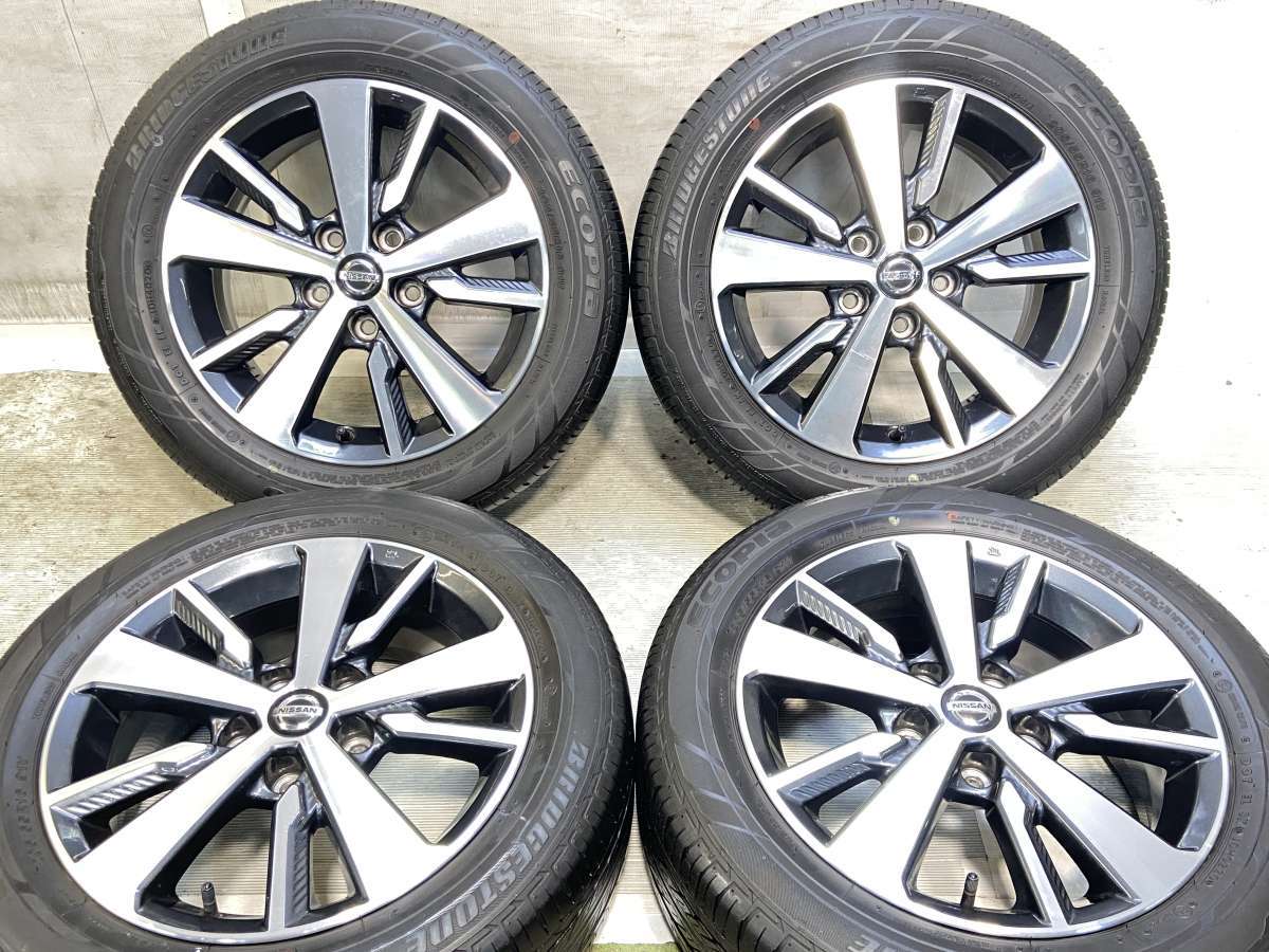 205/55R16 ブリヂストン エコピア EP150 日産純正 16x6.5 40 114.3-5穴 中古タイヤ サマータイヤ ホイールセット 4本セット