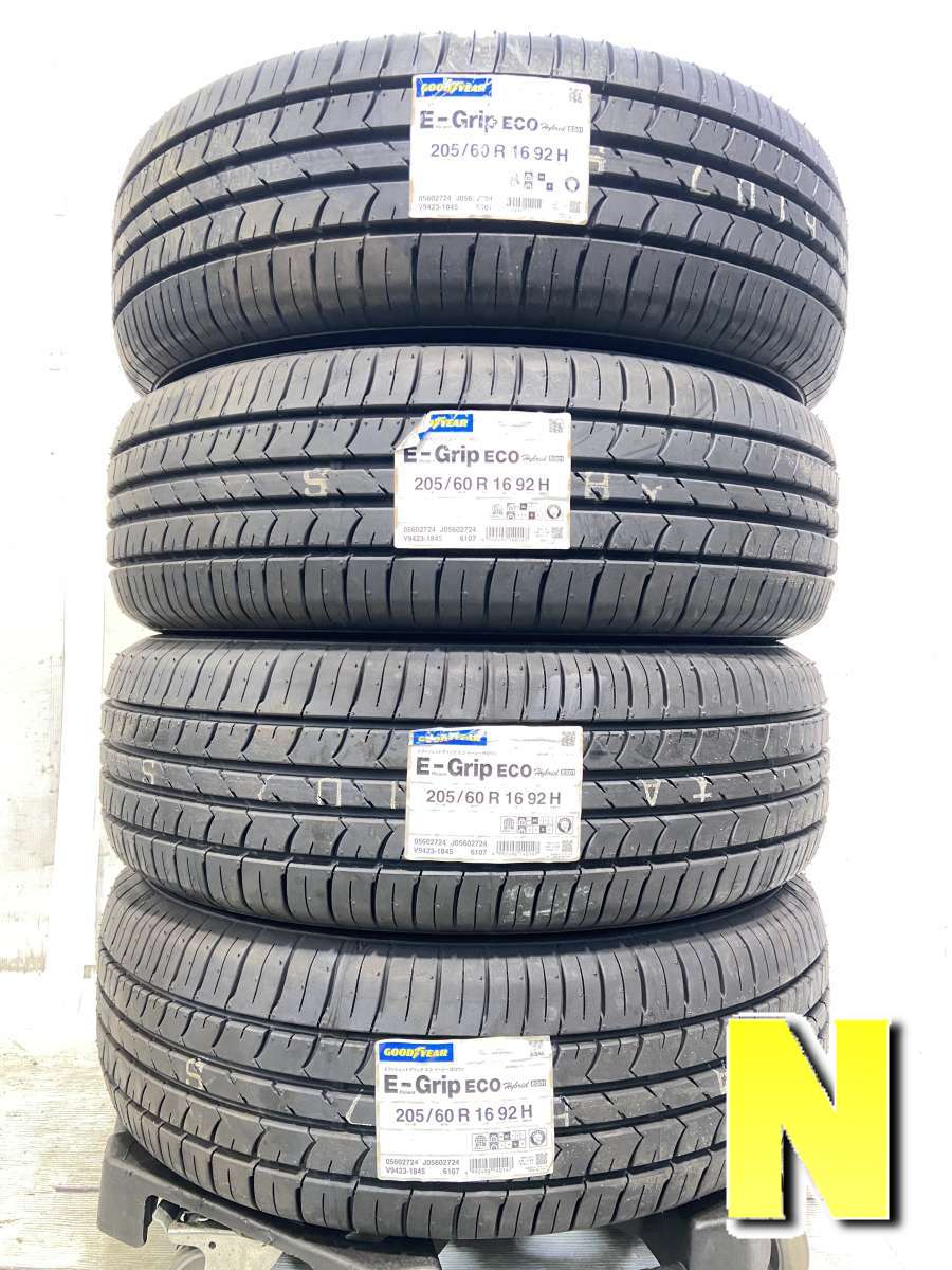 205/60R16 グッドイヤー エフィシエント グリップ ECO ハイブリッドEG01 中古タイヤ サマータイヤ 4本セット