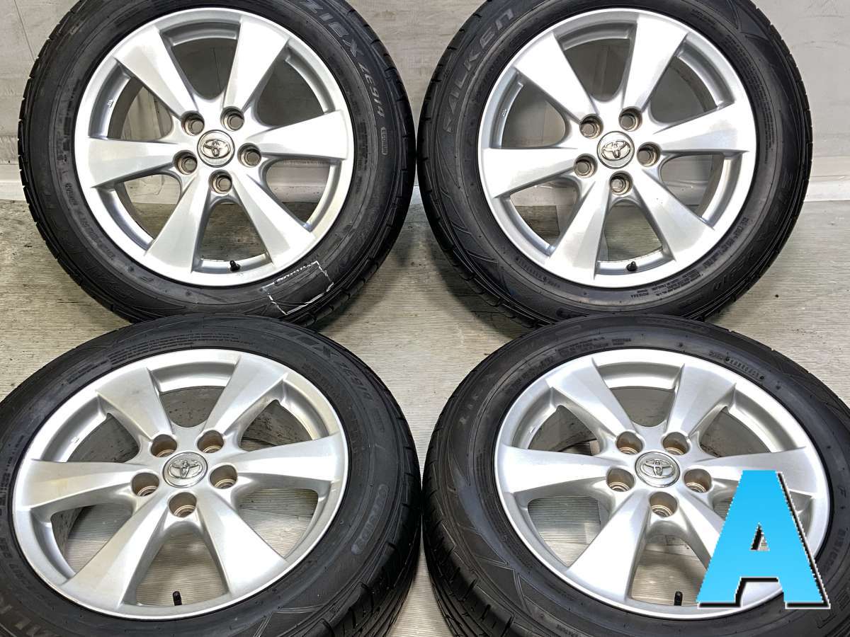 215/60R17 ファルケン ジークス ZE914 トヨタ純正 17x7.0 50 114.3-5穴 中古タイヤ サマータイヤ ホイールセット 4本セット
