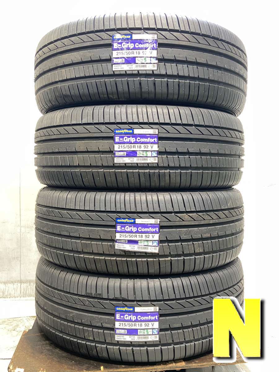 Rakuten - 215/50R18 グッドイヤー エフィシエント グリップ COMFORT 中古タイヤ サマータイヤ 4本セット