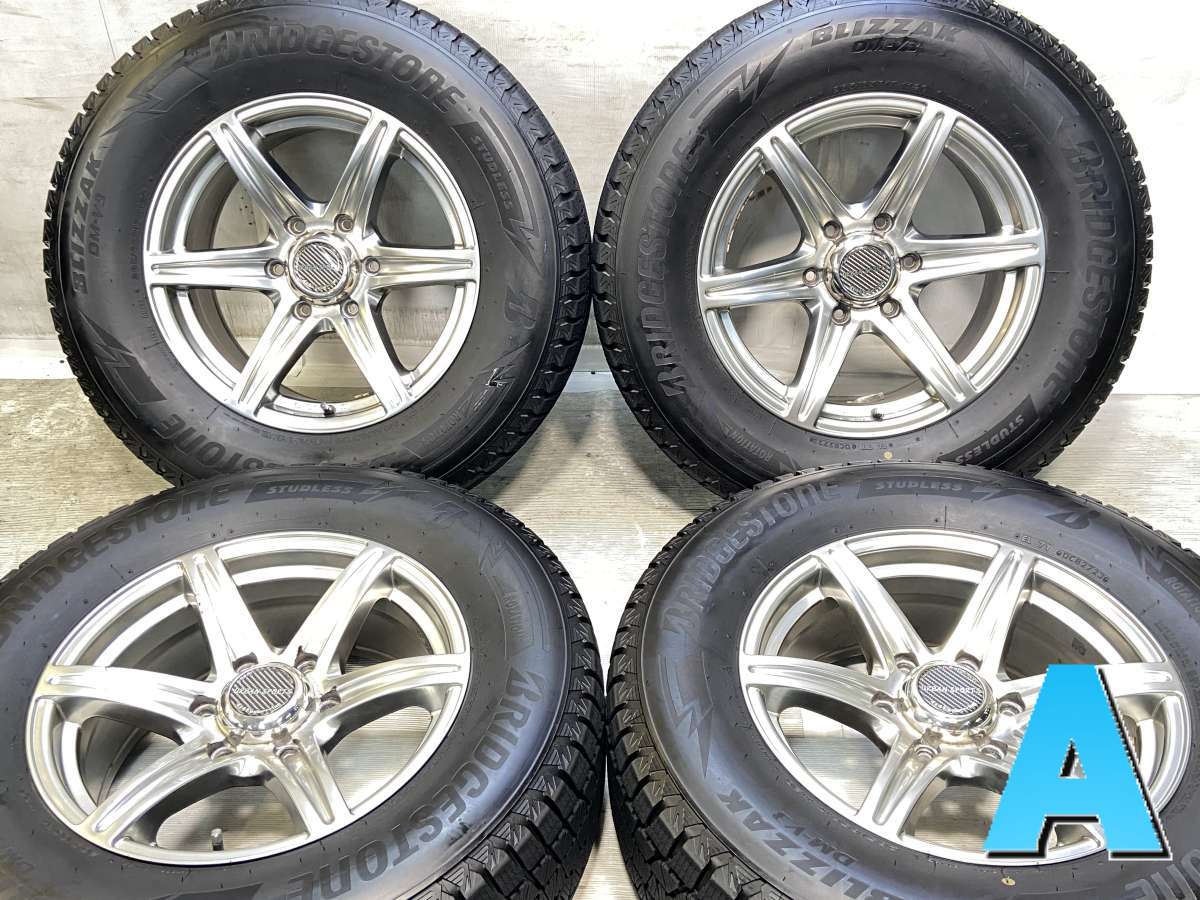 265/65R17 ブリヂストン ブリザックDM-V3 URBAN SPORTS 17x7.5 25 139.7-6穴 中古タイヤ スタッドレスタイヤ ホイールセット 4本セット