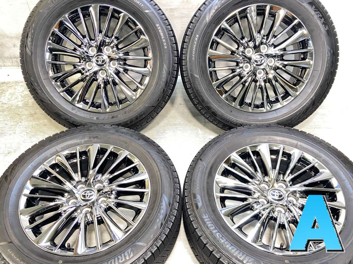 Rakuten - 225/60R17 ブリヂストン ブリザック VRX3 トヨタ純正 17x6.5 33 114.3-5穴 中古タイヤ スタッドレスタイヤ ホイールセット 4本セット