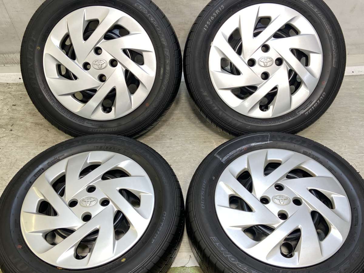 175/65R15 ダンロップ SP SPORT FASTRESPONSE トヨタ純正 WM 15x5.0 39 100-4穴 中古タイヤ サマータイヤ ホイールセット 4本セット