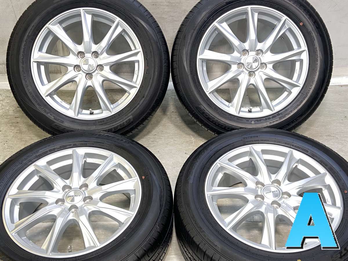樂天商城 - 225/60R17 ダンロップ グラントレック PT5 　 DUFACT 17x7.0 55 100-5穴 中古タイヤ サマータイヤ ホイールセット 4本セット