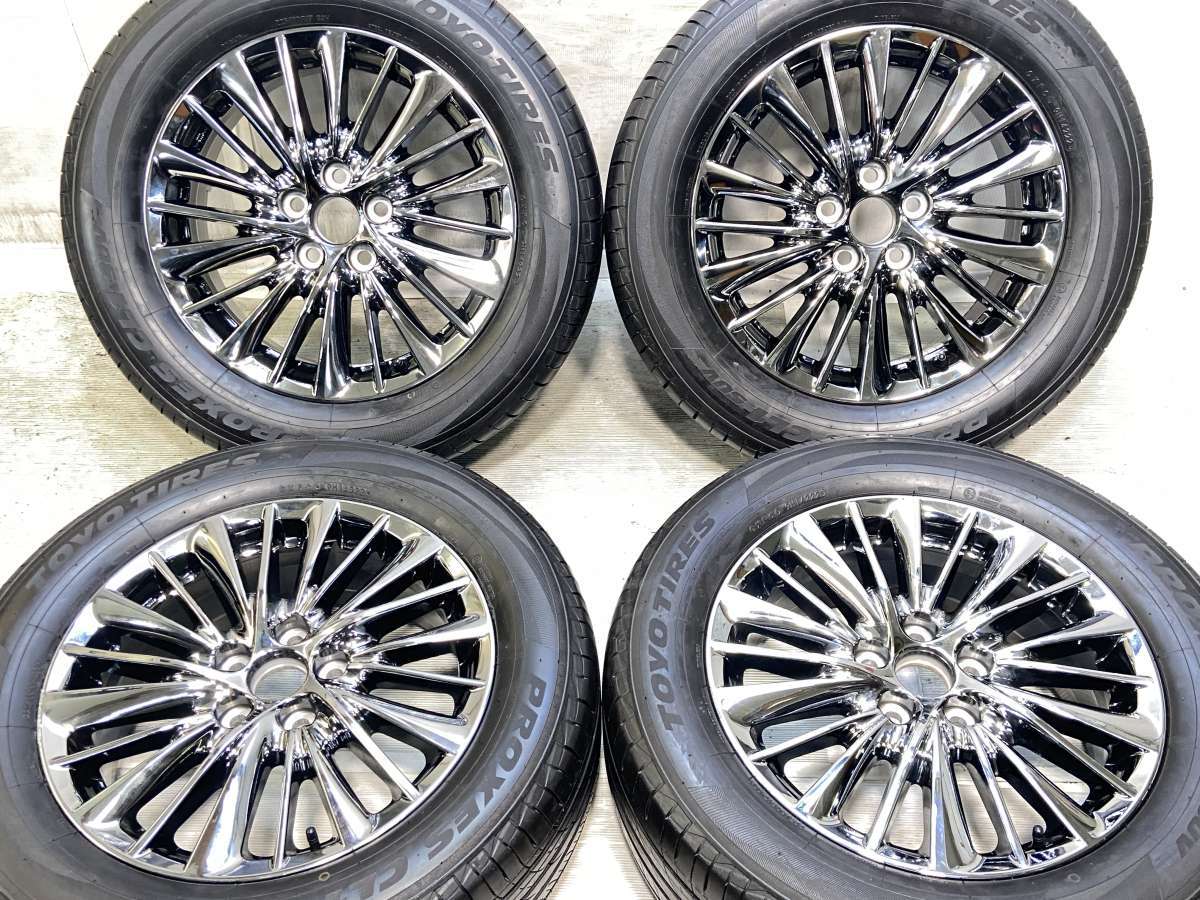 Rakuten - 225/60R17 トーヨータイヤ プロクセス CL1 SUV トヨタ純正 17x6.5 33 114.3-5穴 中古タイヤ サマータイヤ ホイールセット 4本セット