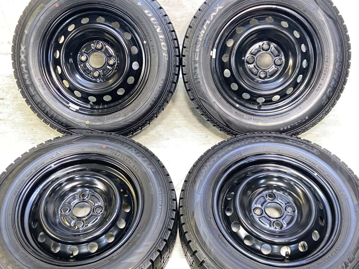 175/70R14 ダンロップ ウィンターマックス WM02 トヨタ純正 L20 14x5.5 40 100-4穴 中古タイヤ スタッドレスタイヤ ホイールセット 4本セット