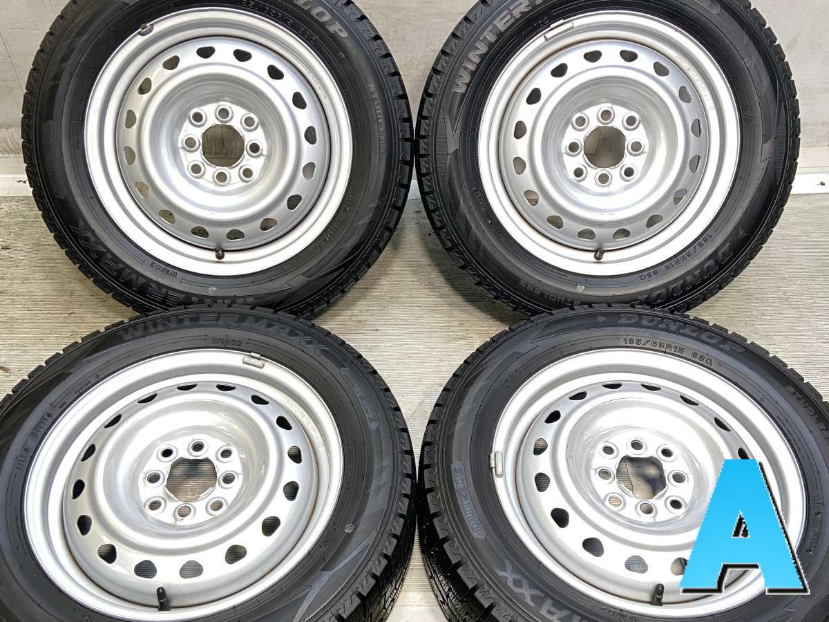 185/65R15 ダンロップ ウィンターマックス WM02 　 S7 15x5.5 100/114.3-4穴 中古タイヤ スタッドレスタイヤ ホイールセット 4本セット