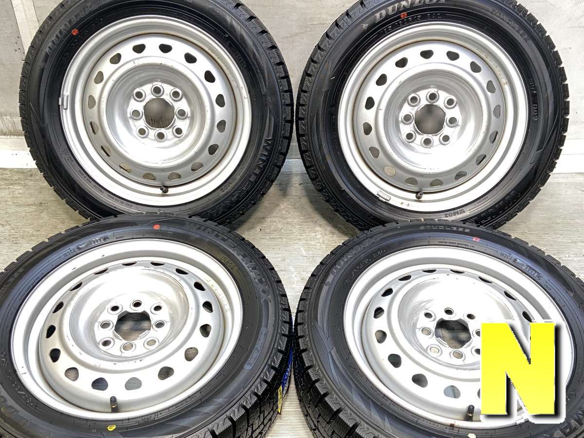 Rakuten - 185/60R15 ダンロップ ウィンターマックス WM02 　 S7 15x5.5 100/114.3-4穴 中古タイヤ スタッドレスタイヤ ホイールセット 4本セット