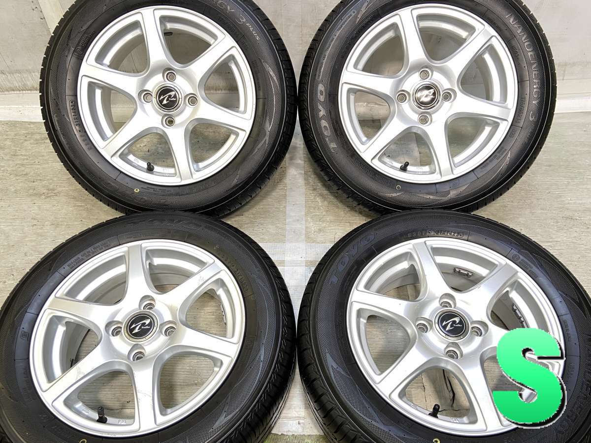 175/65R14 トーヨータイヤ ナノエナジー3プラス WEDS Treffer 14x5.5 40 100-4穴 中古タイヤ サマータイヤ ホイールセット 4本セット