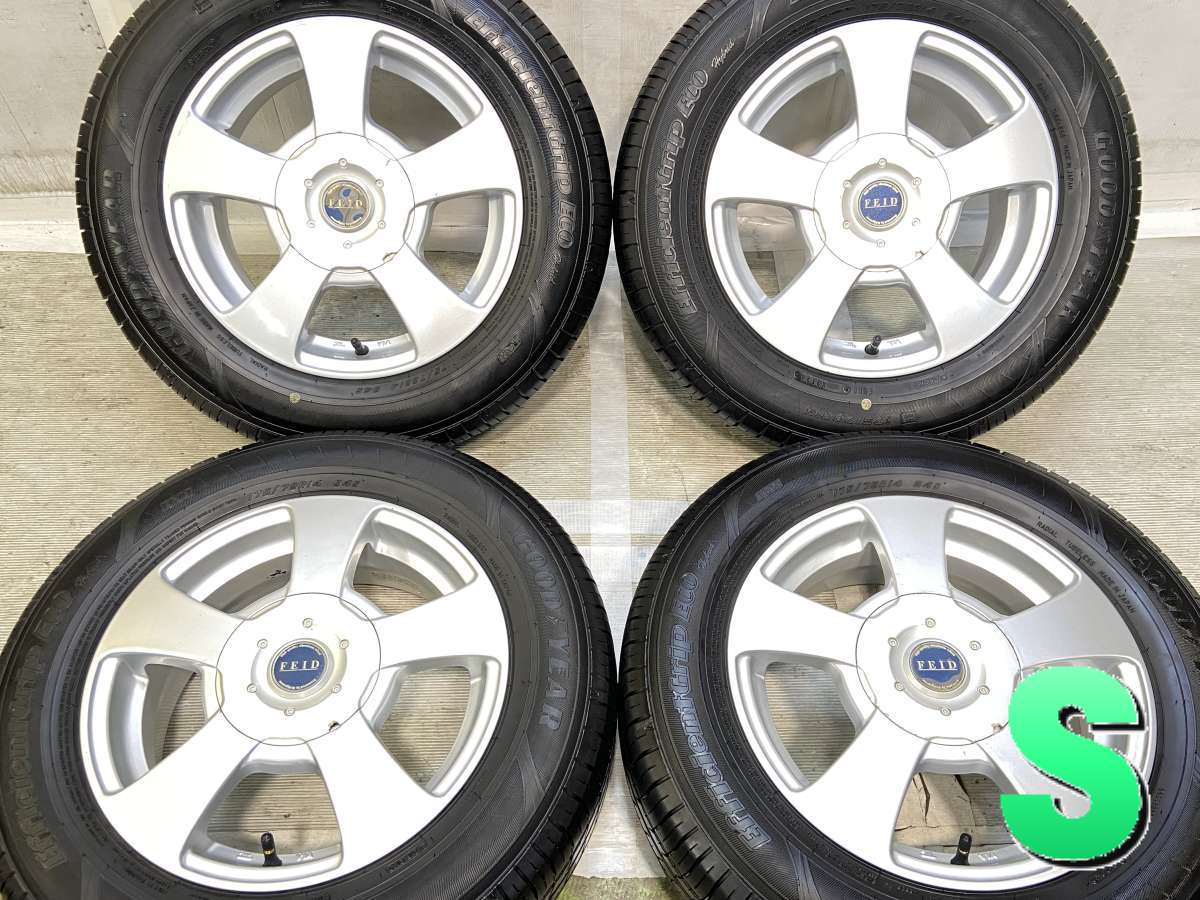 175/70R14 グッドイヤー エフィシエントグリップエコ ハイブリッド EG01 　 FEID 14x5.5 40 100/114.3-4穴 中古タイヤ サマータイヤ ホイールセット 4本セット