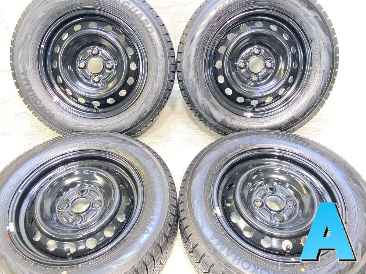 175/70R14 ヨコハマ アイスガード iG70 トヨタ純正 L20 14x5.5 100-4穴 中古タイヤ スタッドレスタイヤ ホイールセット 4本セット