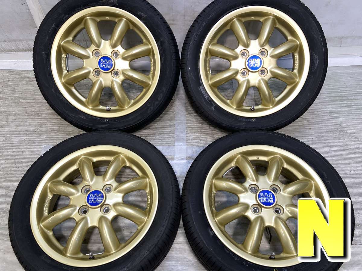 Rakuten - 165/55R15 トーヨータイヤ ナノエナジー3 ダイハツ純正 MINILITE 15x4.5 45 100-4穴 中古タイヤ サマータイヤ ホイールセット 4本セット