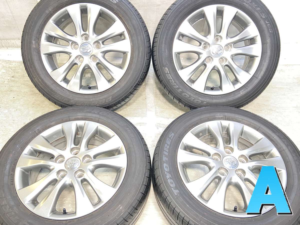 205/60R16 トーヨータイヤ プロクセス J68 トヨタ純正 16x6.0 50 114.3-5穴 中古タイヤ サマータイヤ ホイールセット 4本セット