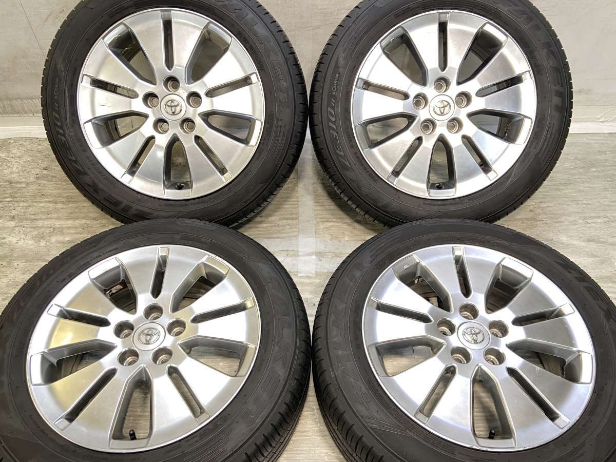 215/60R17 ファルケン ジークス ZE310 ECORUN トヨタ純正 17x7.0 45 114.3-5穴 中古タイヤ サマータイヤ ホイールセット 4本セット