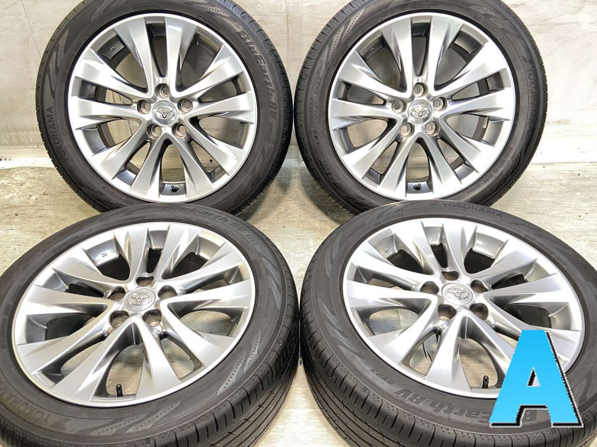 Rakuten - 235/50R18 ヨコハマ ブルーアース RV-03 トヨタ純正 18x7.5 45 114.3-5穴 中古タイヤ サマータイヤ ホイールセット 4本セット