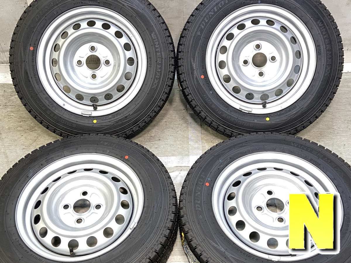 Rakuten - 155/80R14 88/86N LT ダンロップ ウィンターマックス SV01 トヨタ純正 L10 14x5.0 39 100-4穴 中古タイヤ スタッドレスタイヤ ホイールセット 4本セット