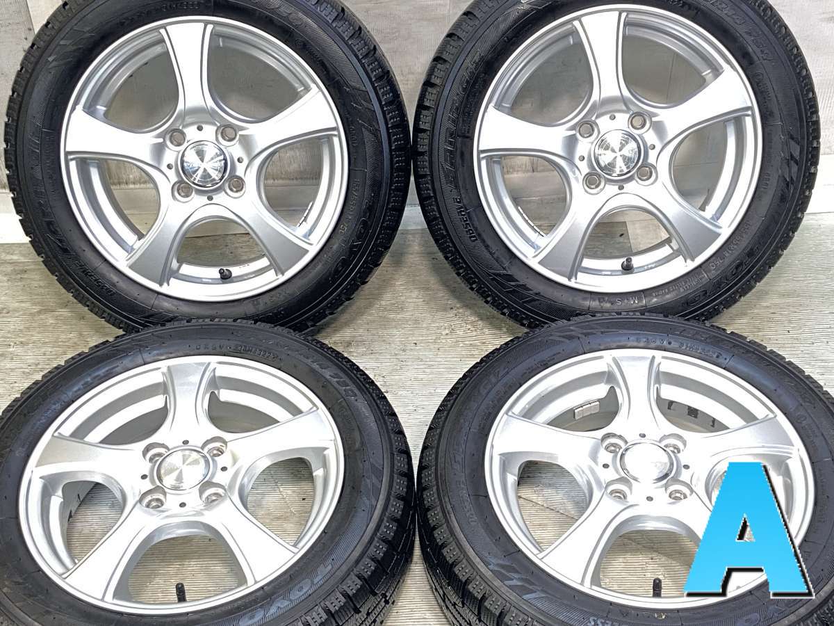 Rakuten - 155/65R14 トーヨータイヤ ガリット GIZ 　 VIOLENTO 14x4.5 45 100-4穴 中古タイヤ スタッドレスタイヤ ホイールセット 4本セット