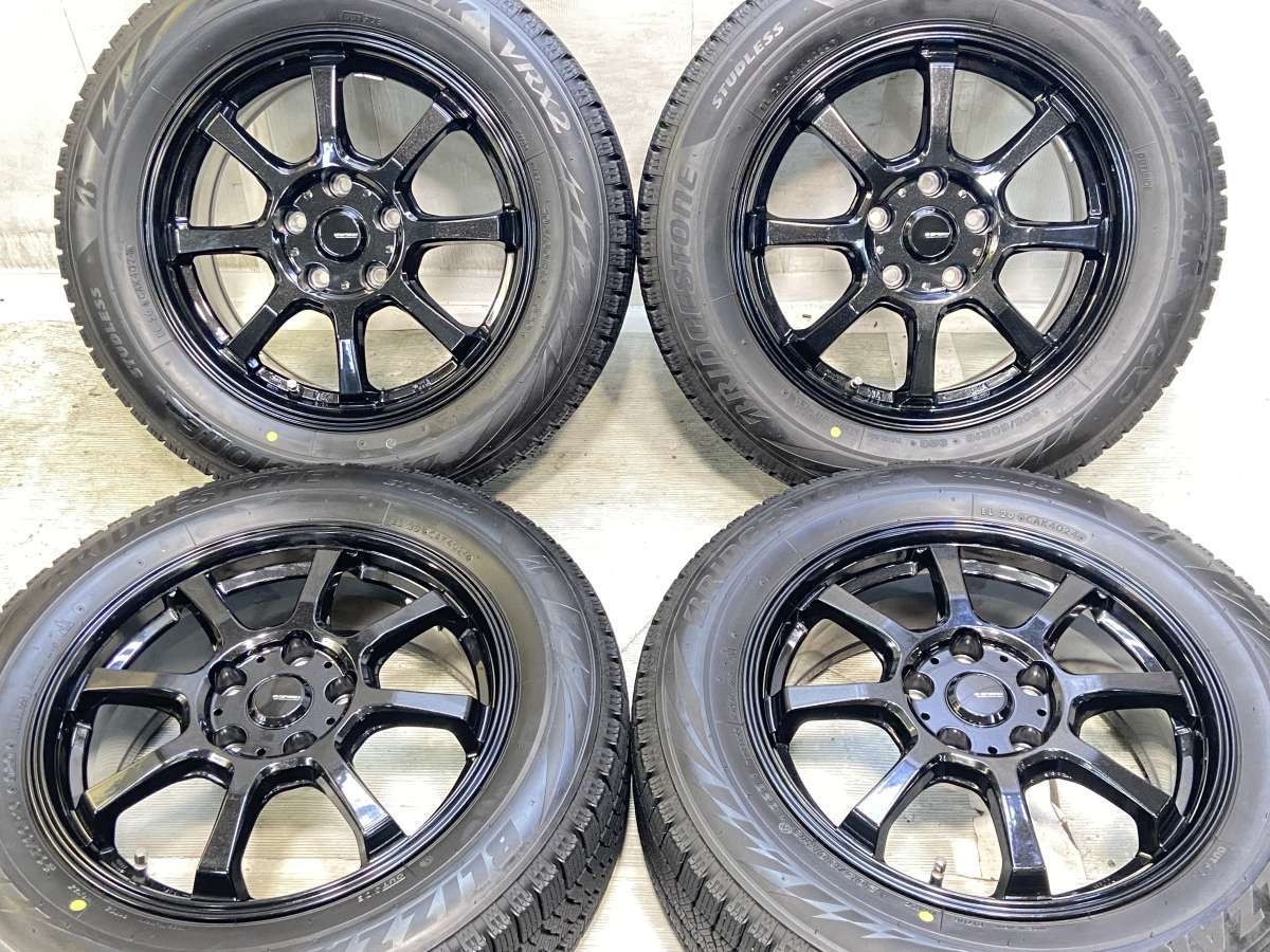樂天商城 - 205/60R16 ブリヂストン ブリザック VRX2 　 G.SPEED 16x6.5 40 114.3-5穴 中古タイヤ スタッドレスタイヤ ホイールセット 4本セット