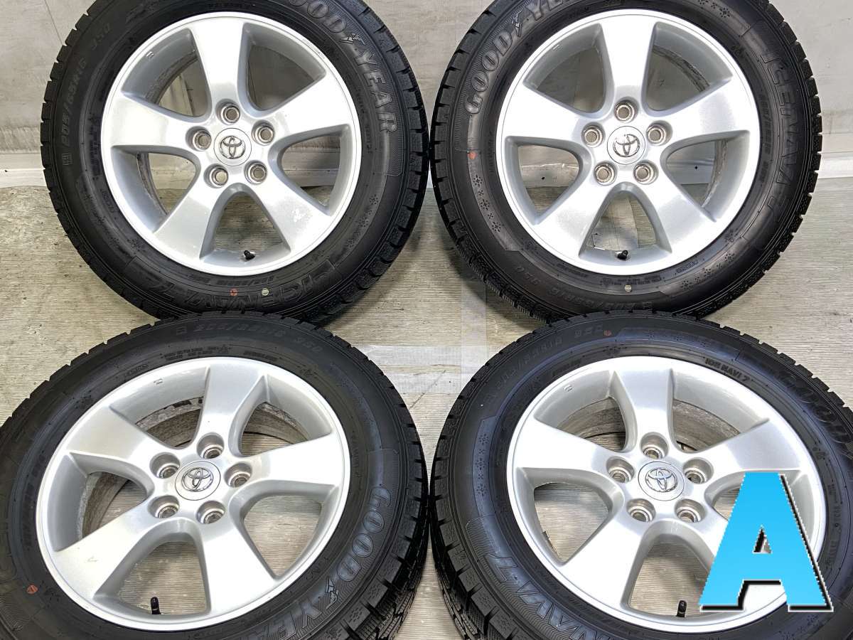 Rakuten - 205/65R16 グッドイヤー アイスナビ 7 トヨタ純正 16x6.5 50 114.3-5穴 中古タイヤ スタッドレスタイヤ ホイールセット 4本セット