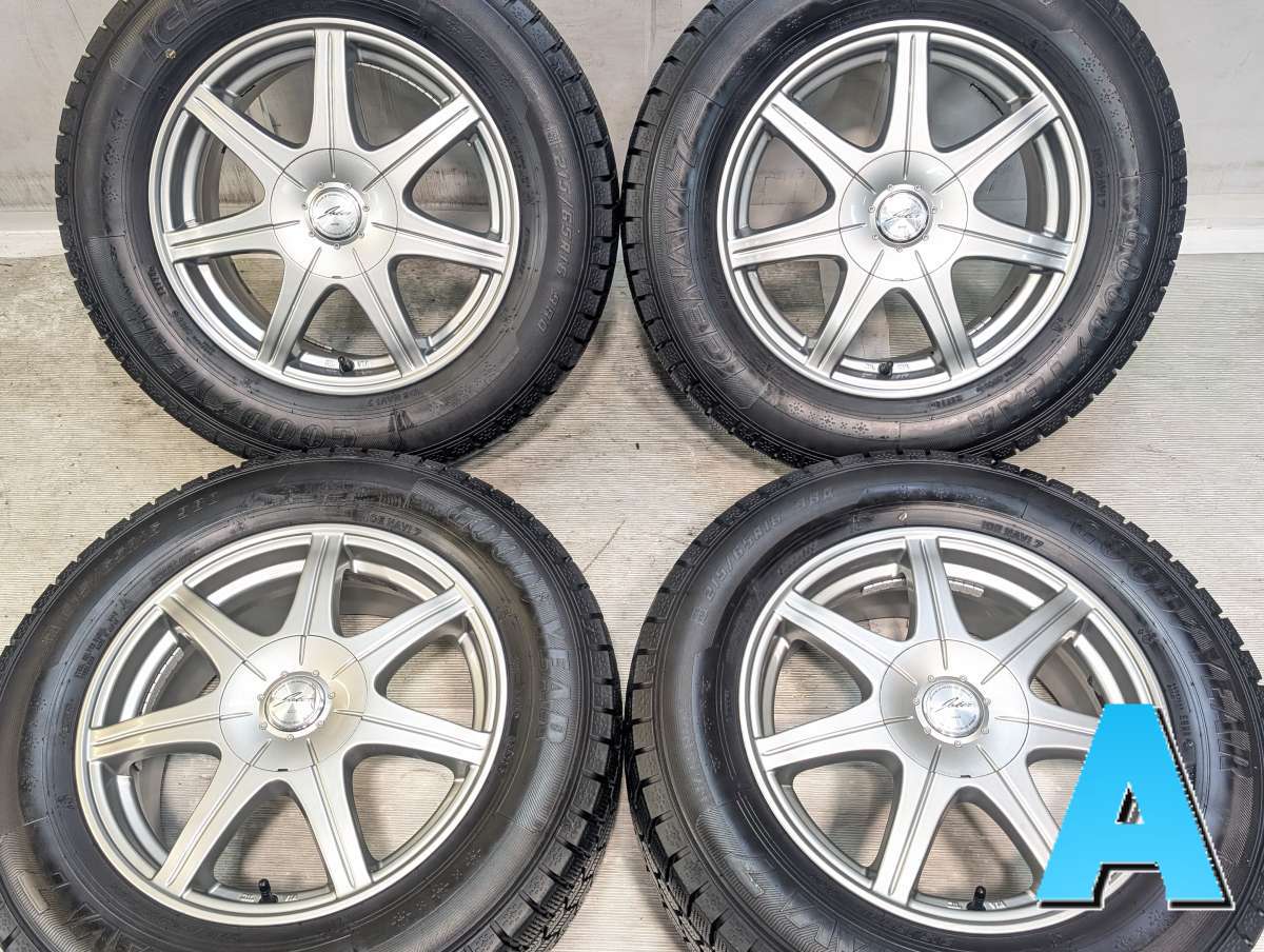 215/65R16 グッドイヤー アイスナビ 7 　 JOKER 16x6.5 50 100/114.3-5穴 中古タイヤ スタッドレスタイヤ ホイールセット 4本セット