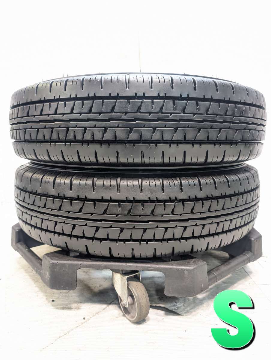 Rakuten - 175/80R14 99/98N LT ダンロップ エナセーブ VAN01 中古タイヤ サマータイヤ 2本セット