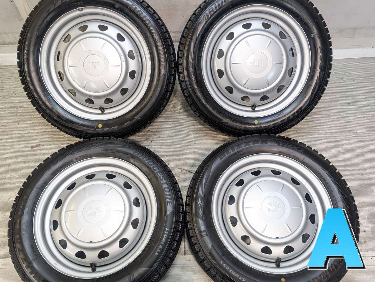 樂天商城 - 155/65R14 ブリヂストン ブリザック VRX2 　 キャロウィンMN 14x4.5 45 100/114.3-4穴 中古タイヤ スタッドレスタイヤ ホイールセット 4本セット