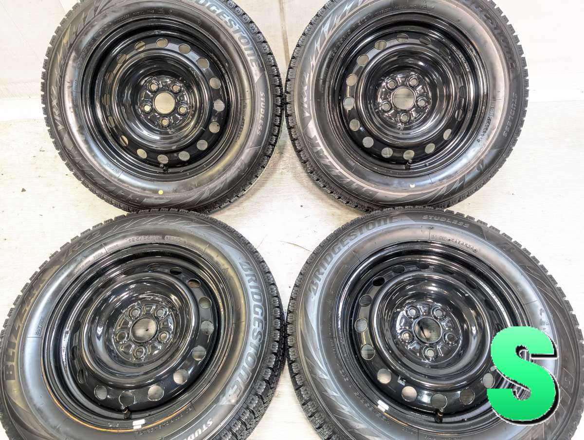 195/65R15 ブリヂストン ブリザック VRX2 トヨタ純正 WP 15x6.0 100-5穴 中古タイヤ スタッドレスタイヤ ホイールセット 4本セット