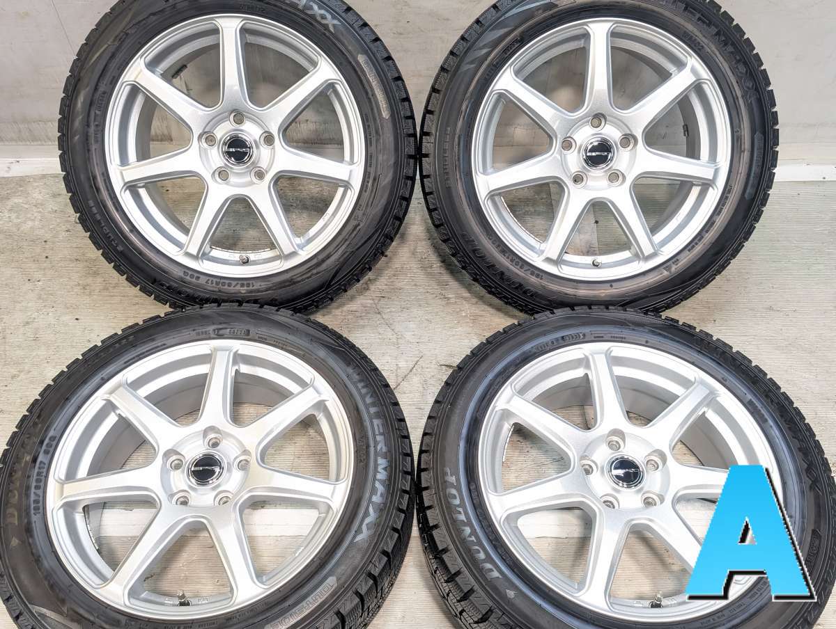 樂天商城 - 195/60R17 ダンロップ ウィンターマックス WM02 　 PRD 17x6.5 40 114.3-5穴 中古タイヤ スタッドレスタイヤ ホイールセット 4本セット