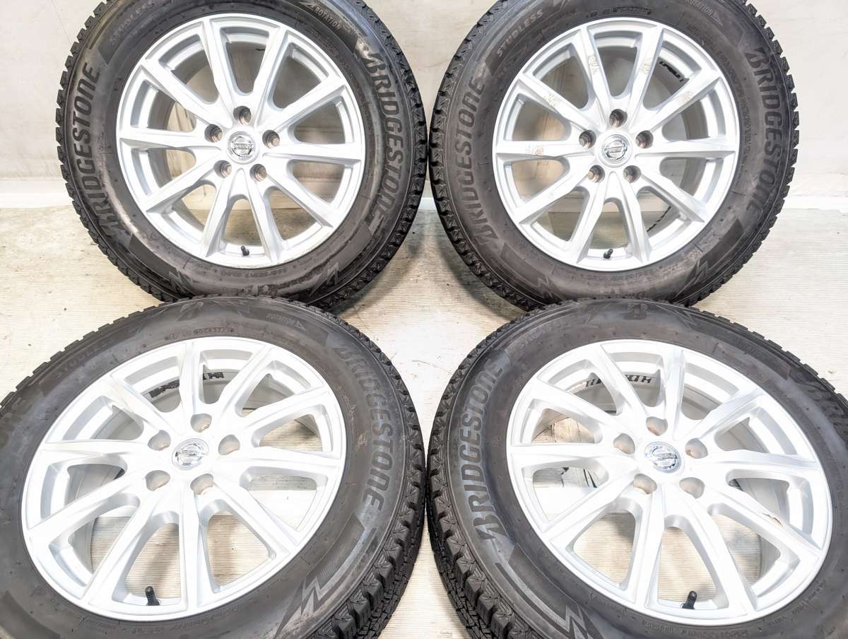 樂天商城 - 225/65R17 ブリヂストン ブリザック DM-V3 日産純正 17x7.0 45 114.3-5穴 中古タイヤ スタッドレスタイヤ ホイールセット 4本セット