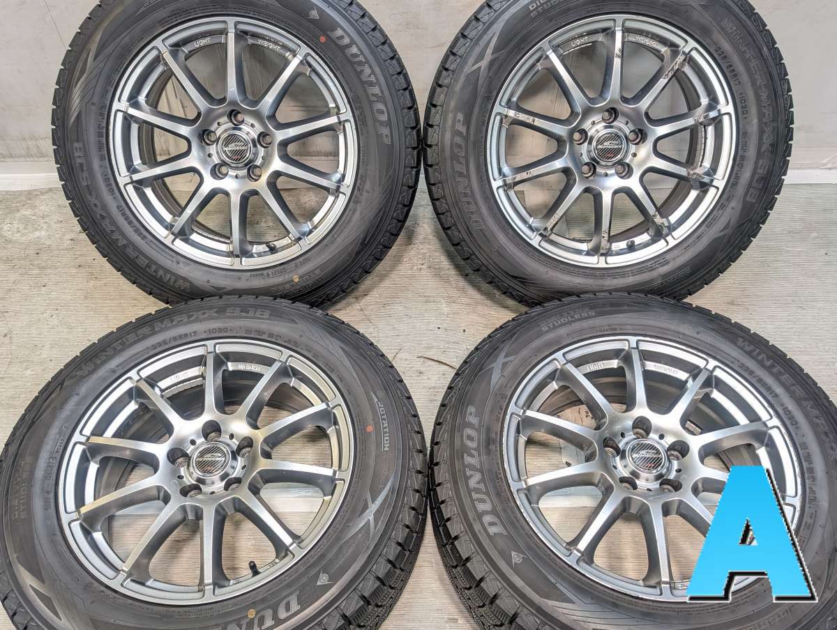 樂天商城 - 225/65R17 ダンロップ ウィンターマックス SJ8 　 SCHNEIDER 17x7.0 38 114.3-5穴 中古タイヤ スタッドレスタイヤ ホイールセット 4本セット
