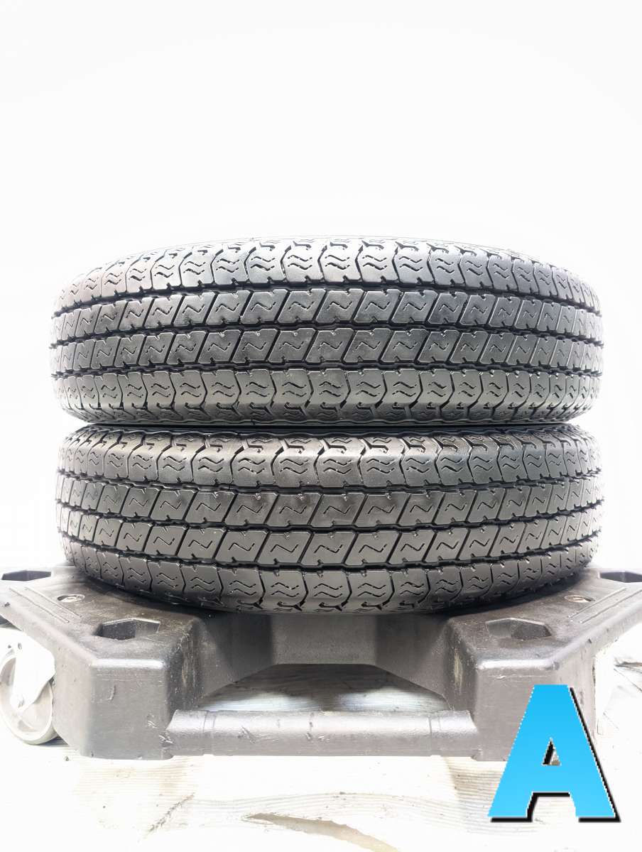 145/80R12 80/78 ヨコハマ スーパーバン 356 中古タイヤ サマータイヤ 2本セット