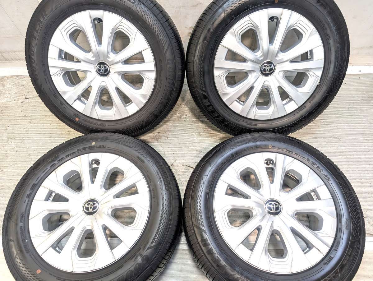 195/65R15 グッドイヤー エフィシエント グリップ ECO EG02 トヨタ純正 15x6.5 40 100-5穴 中古タイヤ サマータイヤ ホイールセット 4本セット