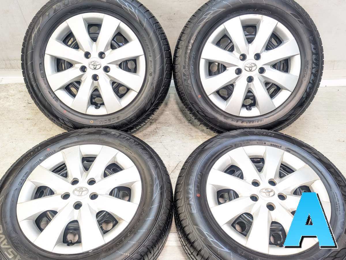 195/65R15 ダンロップ エナセーブ EC204 トヨタ純正 15x6.0 100-5穴 中古タイヤ サマータイヤ ホイールセット 4本セット