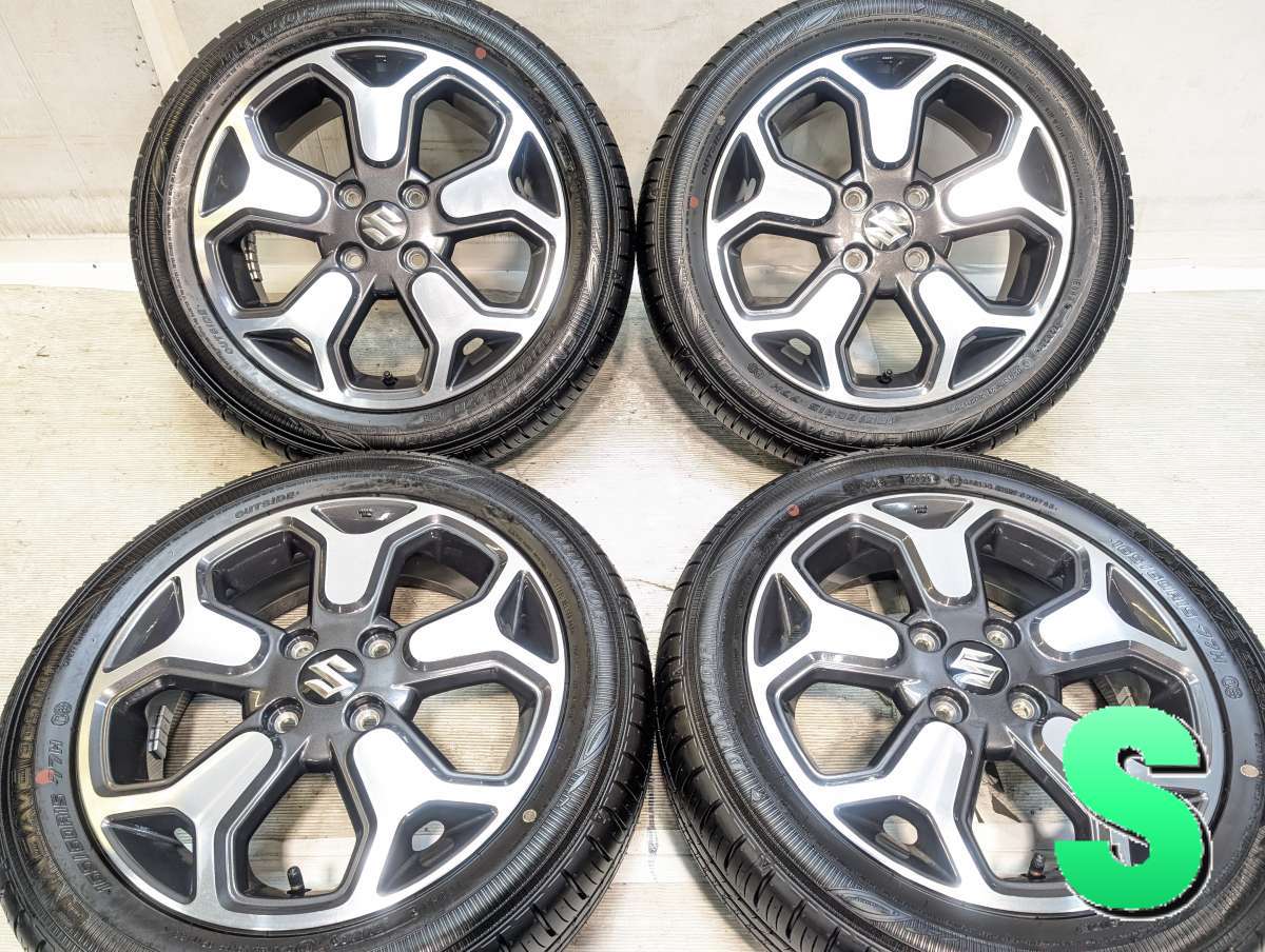165/60R15 ダンロップ エナセーブ EC300+ スズキ純正 15x4.5 45 100-4穴 中古タイヤ サマータイヤ ホイールセット 4本セット