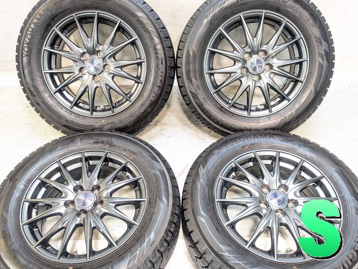 195/65R15 ヨコハマ アイスガード iG60 　 VELVA 15x6.0 45 100-5穴 中古タイヤ スタッドレスタイヤ ホイールセット 4本セット