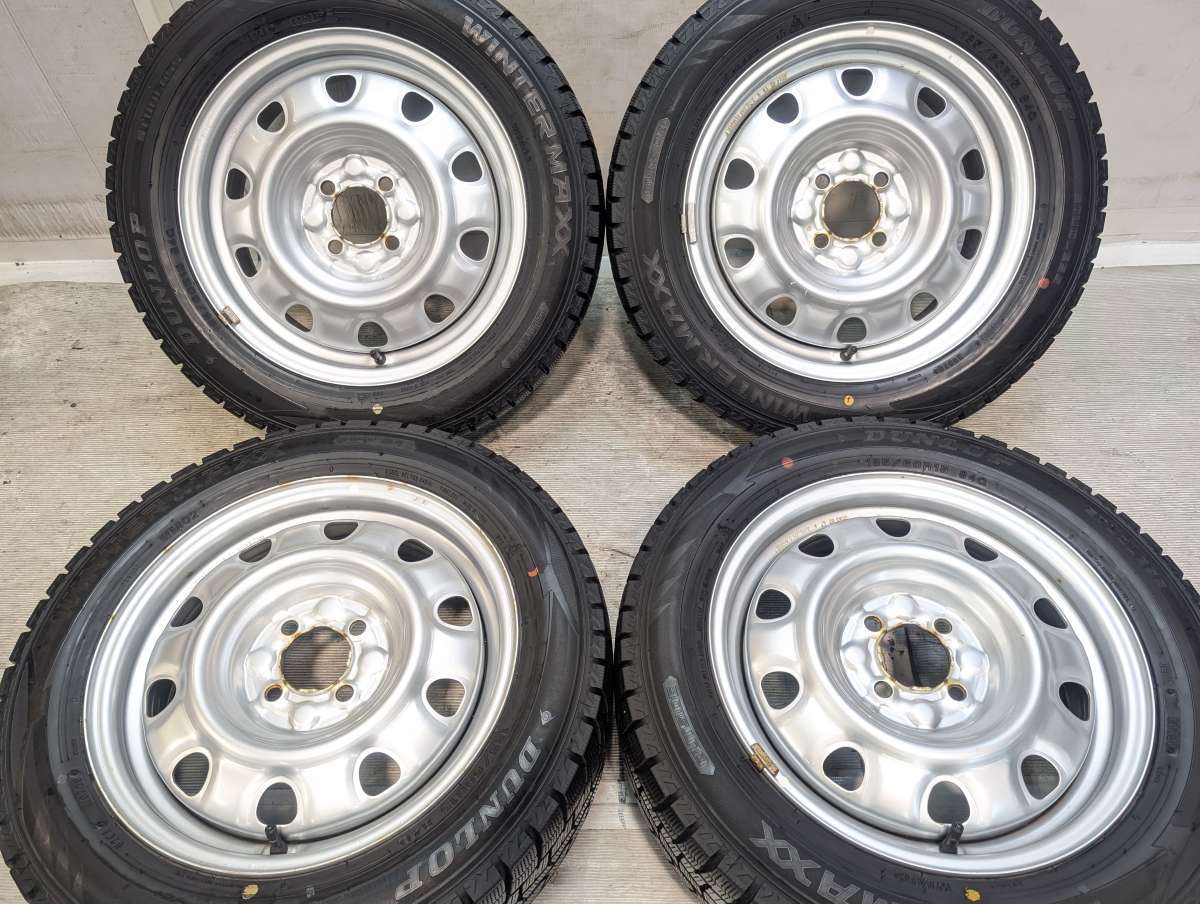 樂天商城 - 185/60R15 ダンロップ ウィンターマックス WM02 　 TOPY M60 15x5.5 100-4穴 中古タイヤ スタッドレスタイヤ ホイールセット 4本セット