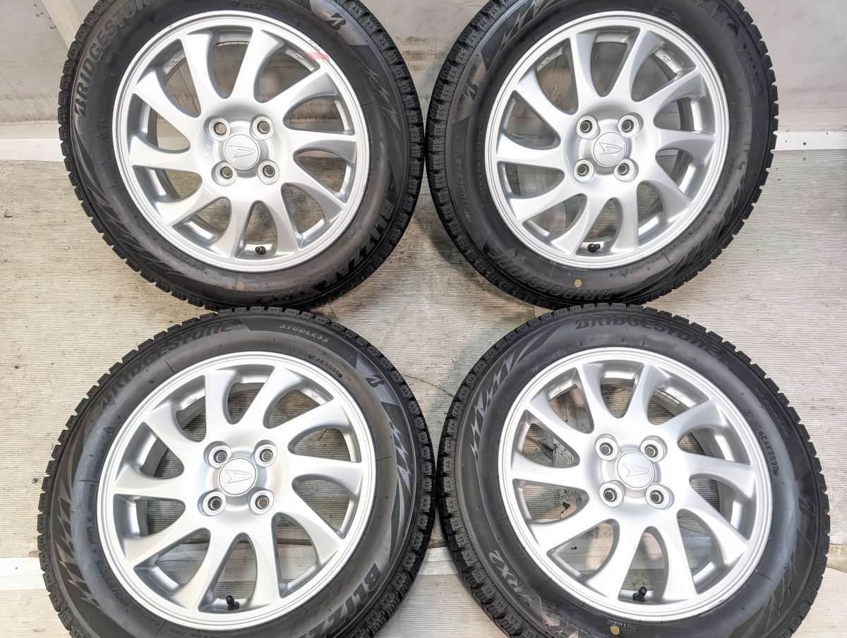 樂天商城 - 165/65R15 ブリヂストン ブリザック VRX2 ダイハツ純正 15x4.5 45 100-4穴 中古タイヤ スタッドレスタイヤ ホイールセット 4本セット