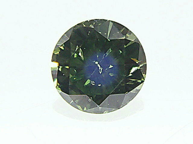 0．136ct　FANCY　DARK　GRAY　GREEN（色処理）　SI2　ダイヤモンド　ルース