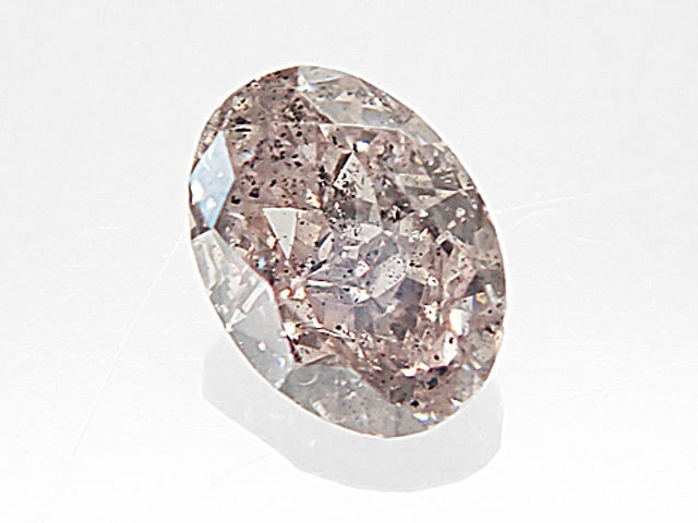 0．229ct　FANCY．LIGHT．BROWN．PINK，SI2，オーバル　ブラウンピンク　ダイヤモンド　ルース