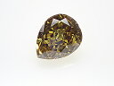 0．303ct　FANCY．DEEP．BROWN．YELLOW，SI1，ペアシェイプ　ダイヤモンドルース