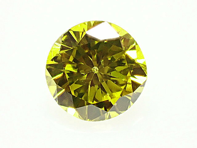 0．254ct　FANCY　VIVID　YELLOW（色処理）　SI1　ダイヤモンド　ルース