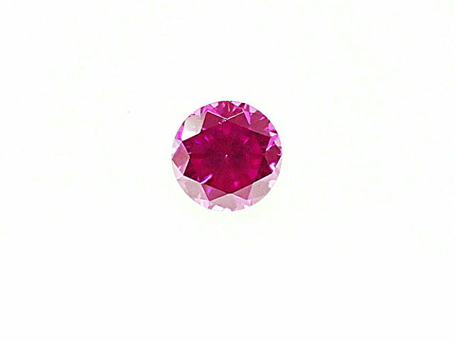 0．063ct　FANCY　VIVID　PURPLISH　PINK（色処理）　VS2　ダイヤモンド　ルース