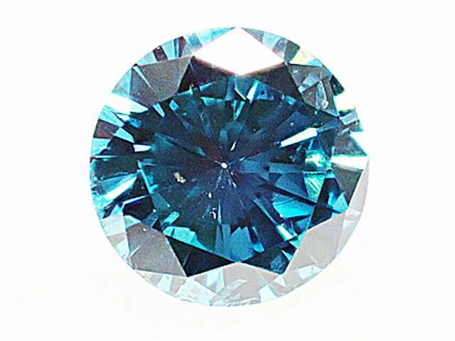 0．274ct　FANCY　DEEP　GREEN　BLUE（色処理）　SI2　ダイヤモンド　ルース