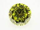 0．222ct　FANCY　DEEP　GREEN　YELLOW（色処理）　VS2　ダイヤモンド　ルース