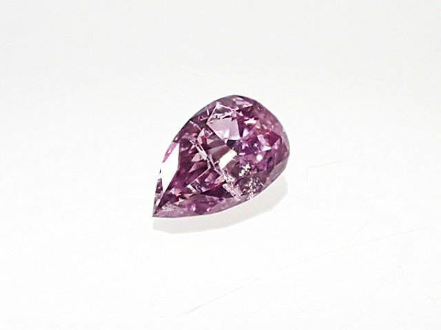 0．084ct　FANCY　INTENSE　PINK　PURPLE　I1　パープルダイヤモンド　ルース