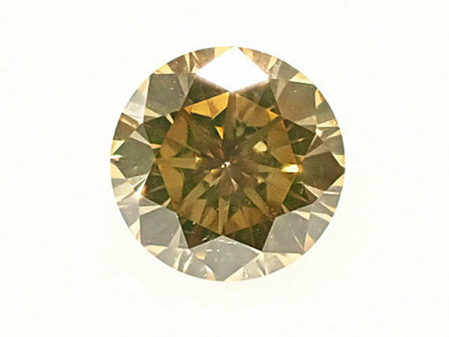 0．242ct　FANCY　BROWNISH　ORANGE　YELLOW　SI1　イエローダイヤモンド　ルース