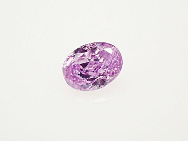 0．071ct　FANCY　VIVID　PINK　PURPLE　I1　パープルダイヤモンド　ルース